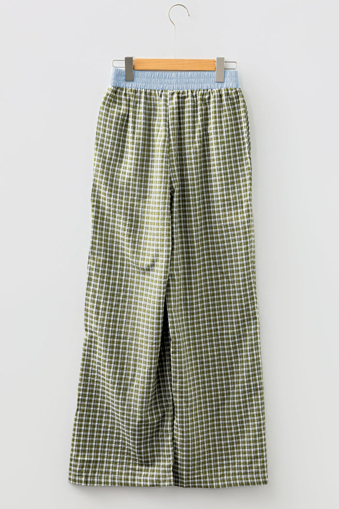 Preppy Gingham Boxer Trousers - Bottoms/Pants & Culotte