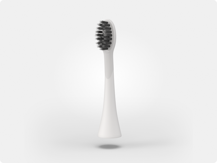 Color: White; replacement toothbrush heads
