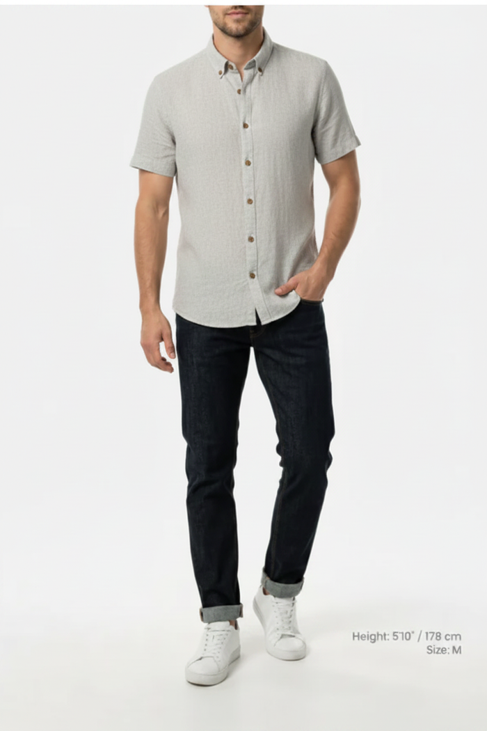 Quarn Light Grey Shirt – Front