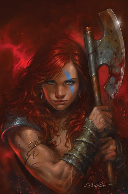 RED SONJA SHE DEVIL WITH A SWORD #2 CVR G LUCIO PARRILLO METAL PREMIUM COVER VAR