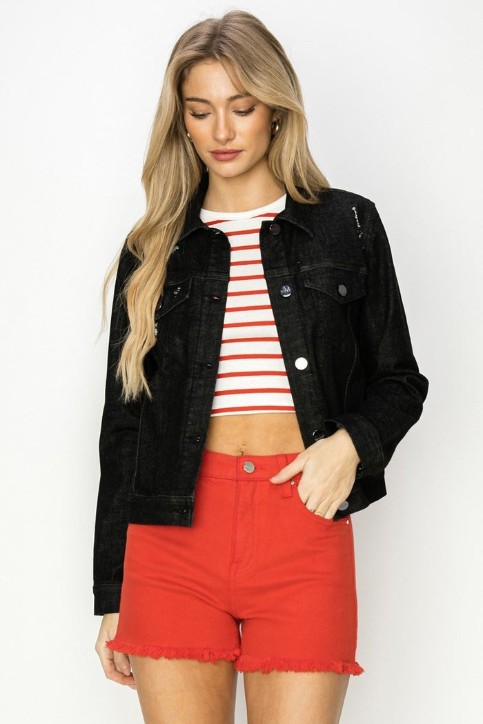 Risen Vintage Washed Denim Jacket