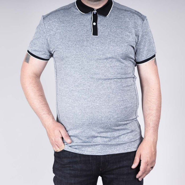 Roy Birdseye Jersey Polo Shirt - Silver Birdseye