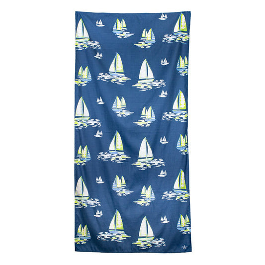 Sail Away Oversized Sand-Free Beach Towel – Quick-Dry Microfiber