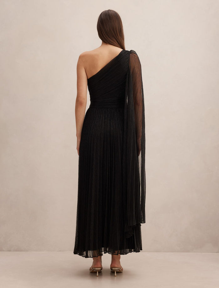Samara One Shoulder Plisse Maxi Dress Forever New