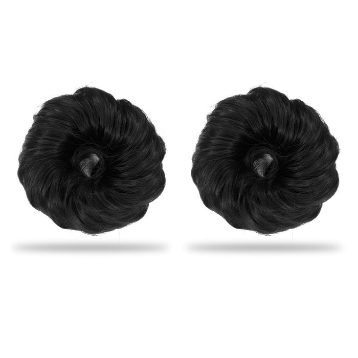 SANAS Black Hair Bun Extension Hair Accessories for Women