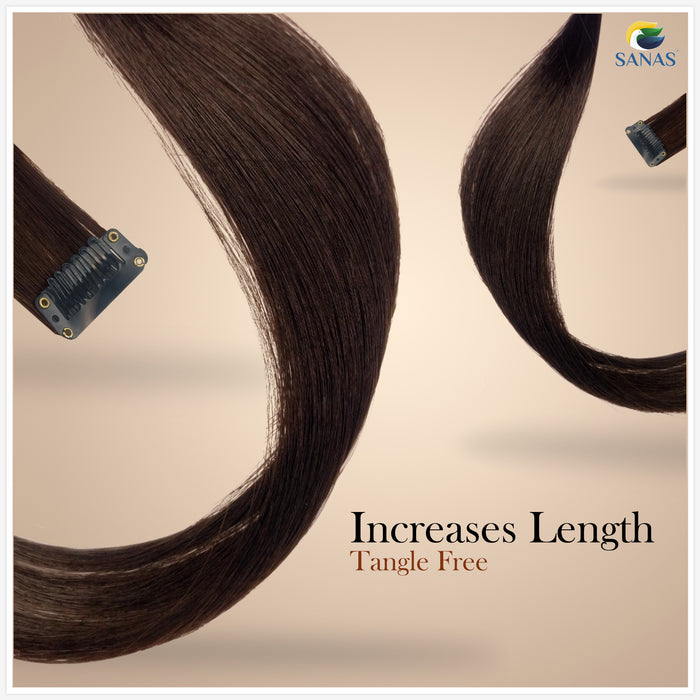 SANAS Brown Hair Streaks for Natural Looking Hair Highlights