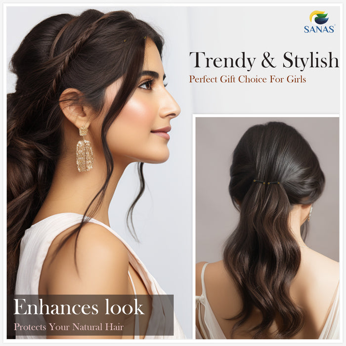 Temporary Brown Highlight Hair Extensions for Parties and Weddings