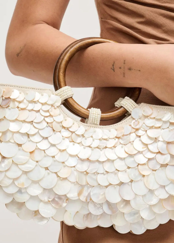 Scarlett Evening Bag - Ivory Multi