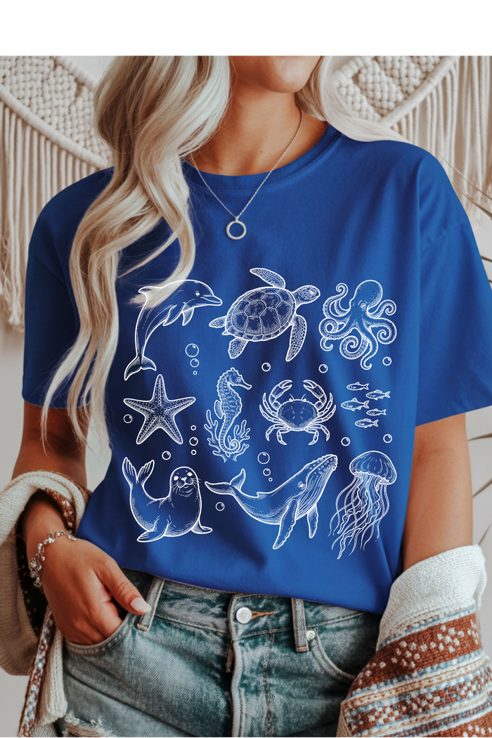 Sea Animals Graphic Tee