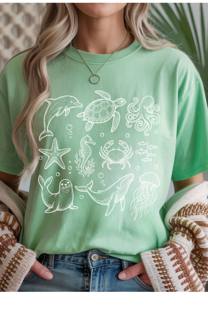 Sea Animals Graphic Tee