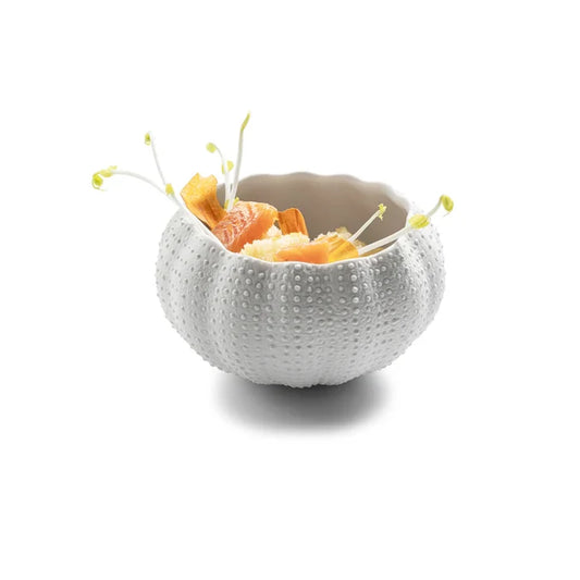 Sea Urchin Dish - White 12cm