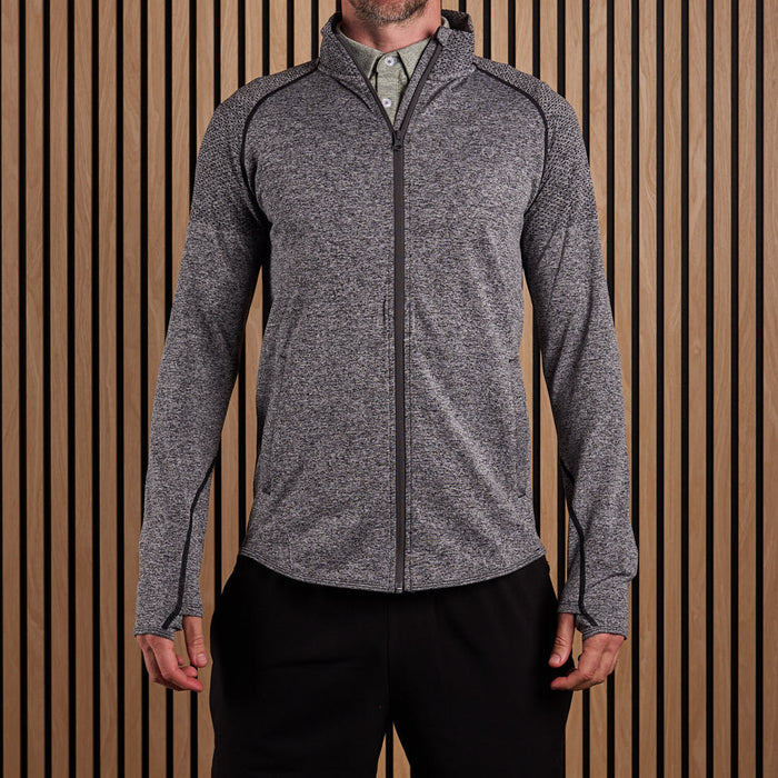 Seamless Full Zip Black