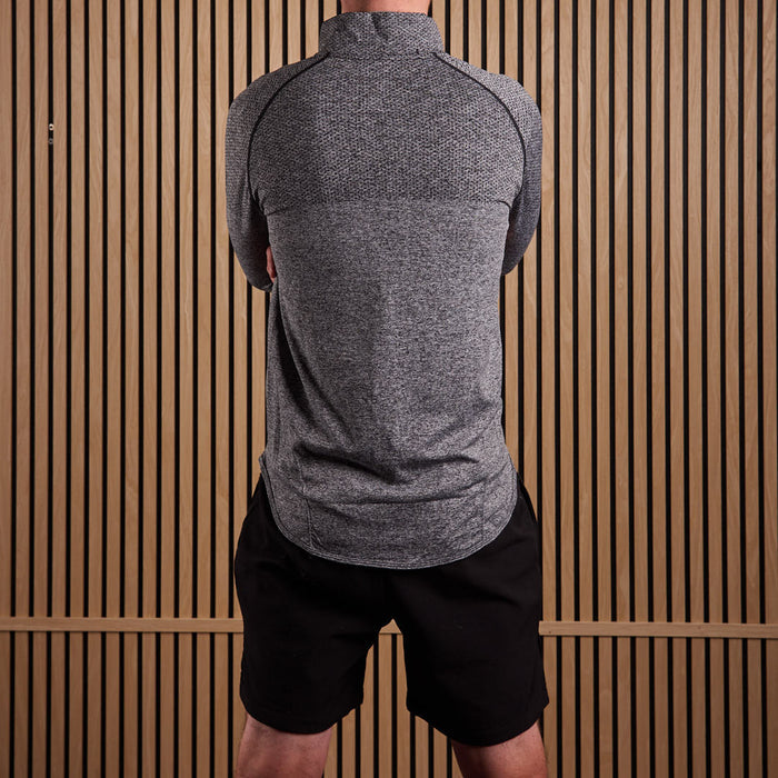 Seamless Full Zip Black