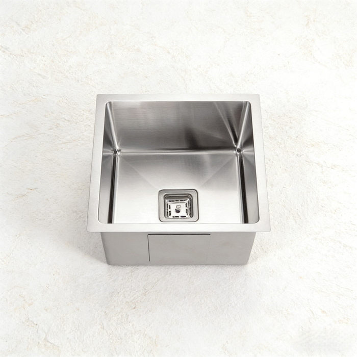 Seamless Metal Kitchen Sink Square Waste PSW-S included 450*450*220mm