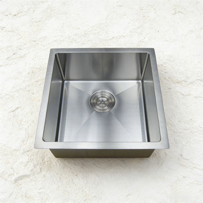 Seamless Metal Kitchen Sink Waste PSW02 450*450*220mm