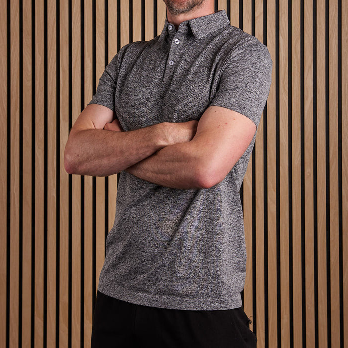 Seamless Polo Shirt Black