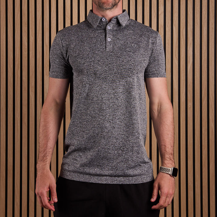 Seamless Polo Shirt Black