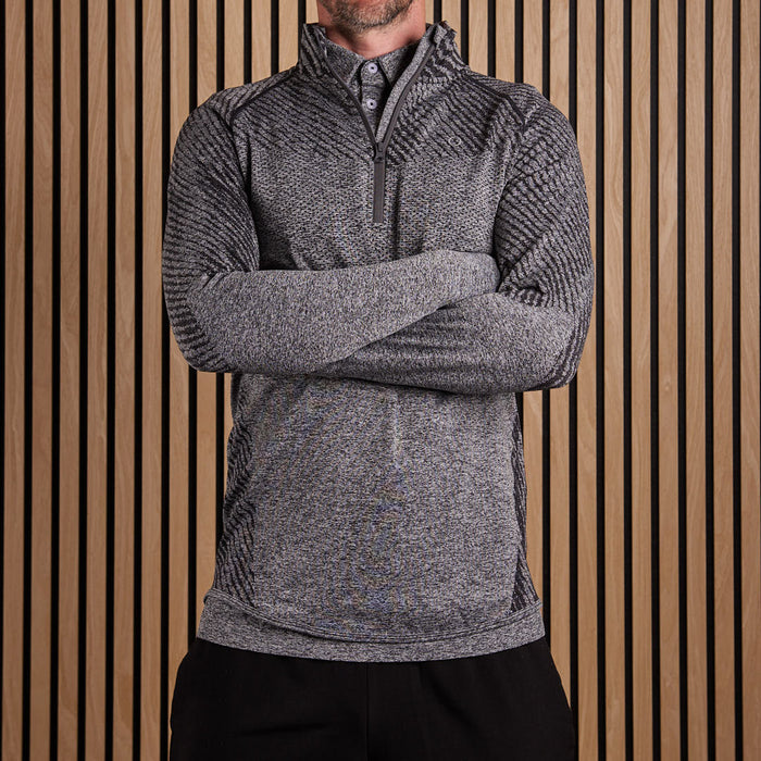Seamless Quarter Zip Black