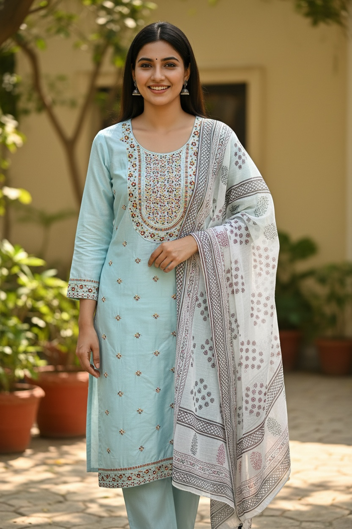 Silk Kurti set  | salwar suit