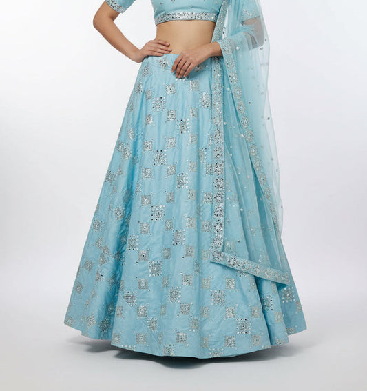 Silk Lehenga skirt - Kurti Connection USA