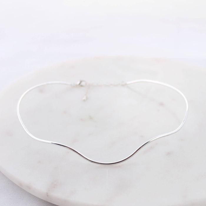 Silver Heart Neckwire