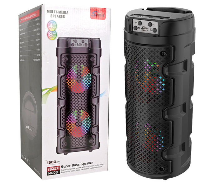 Sing-e ZQS4271 Dual 4-Inch Wireless Bluetooth Speaker with RGB Party Lights