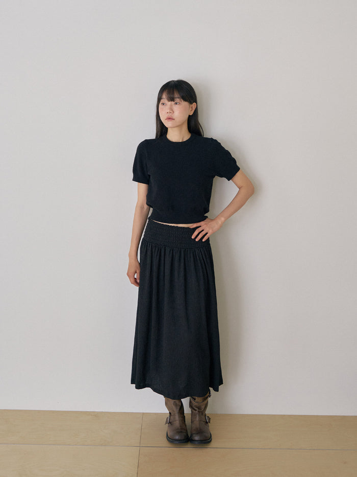 Soft Banding Skirt - Black