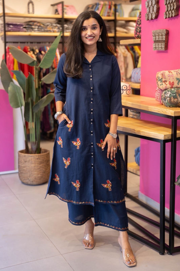 Sonaya Patchwork Cotton Pant Set