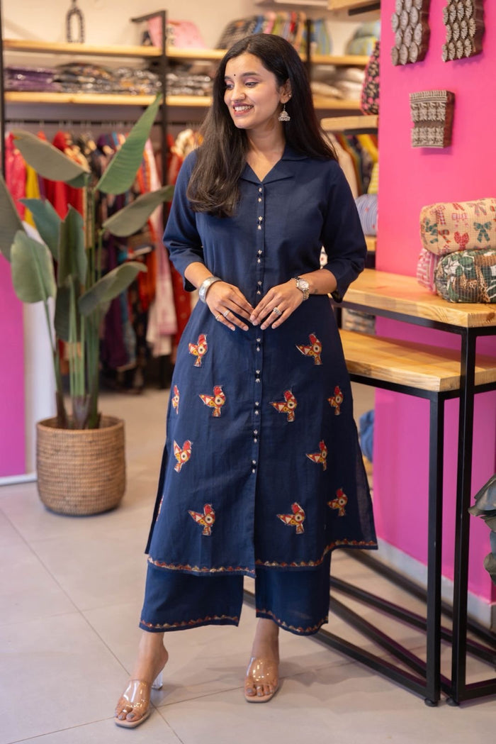 Sonaya Patchwork Cotton Pant Set