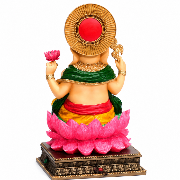 Song of India® Hand-Painted Lakshmi & Ganesha Figurine – Diwali Décor