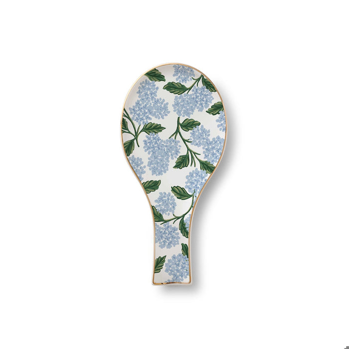 Spoon Rest Hydrangea Porcelain