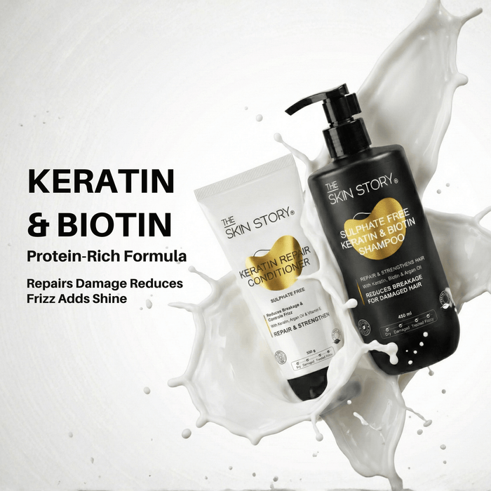 Sulphate Free Shampoo & Conditioner For Dry & Damaged Hair - The Skin Story -