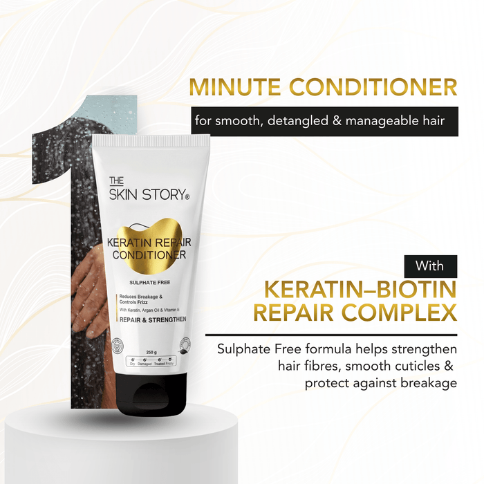 Sulphate Free Shampoo & Conditioner For Dry & Damaged Hair - The Skin Story -