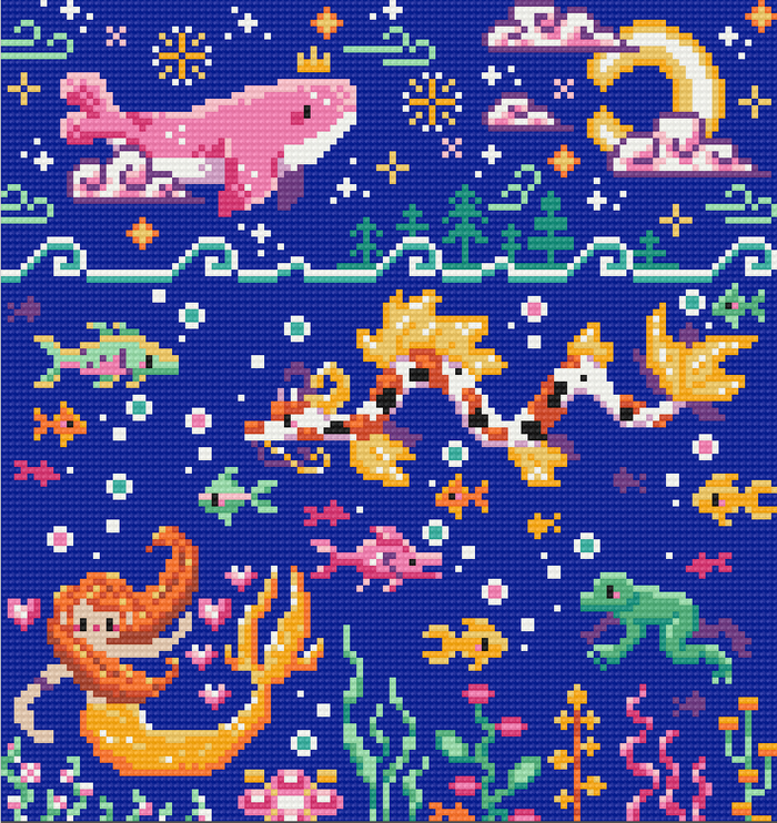 Summertime Magic | Pixel Charted | Ready To Ship