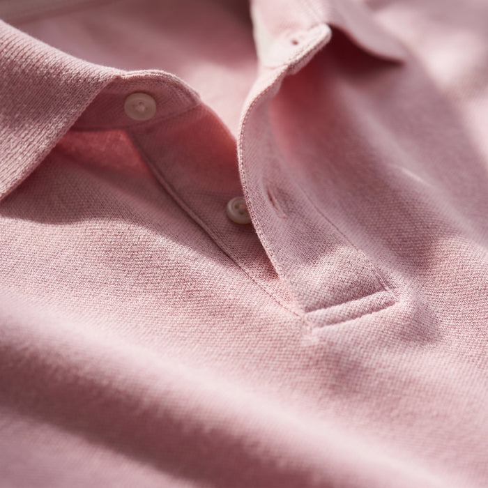 Textured Jacquard Knit Polo fabric detail (100% cotton) — Emanuel Berg