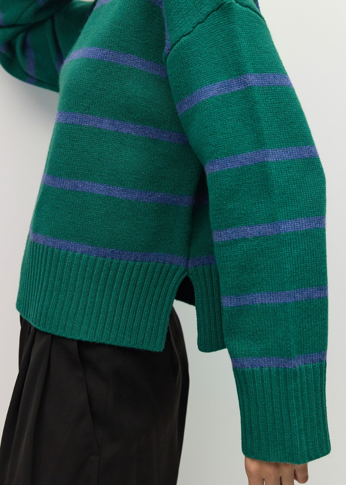 The Casey Sweater - Green & Blue