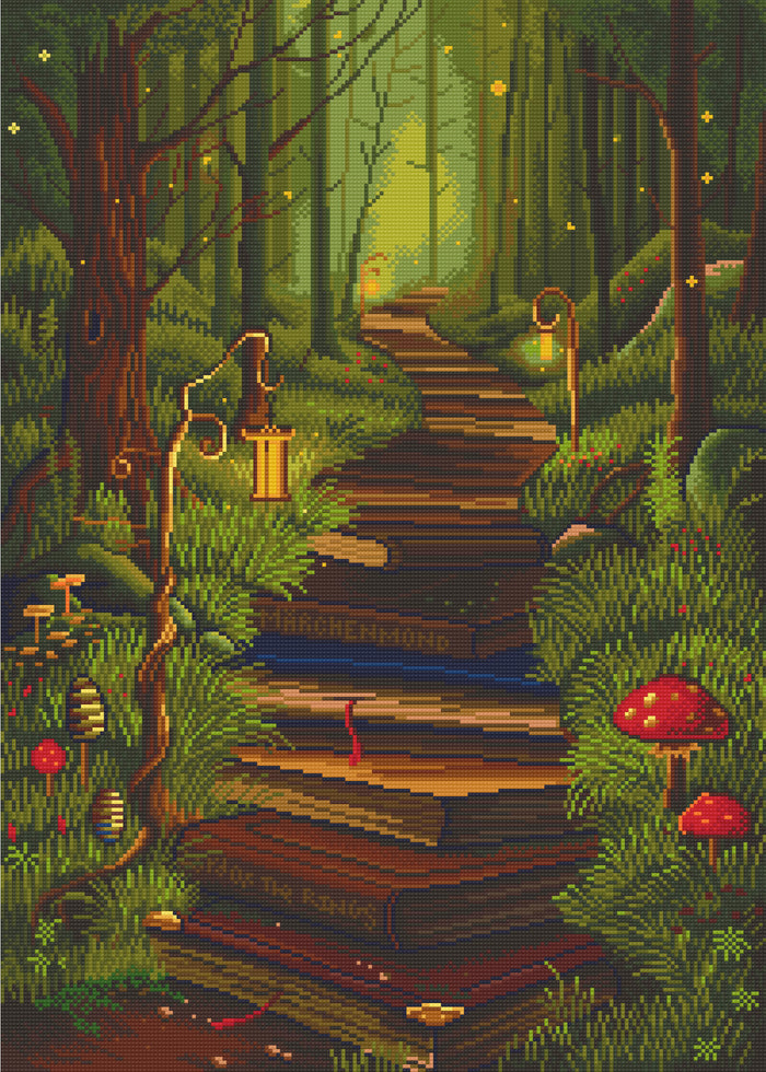 The Reader's Path | Pixel Charted | Ready To Ship