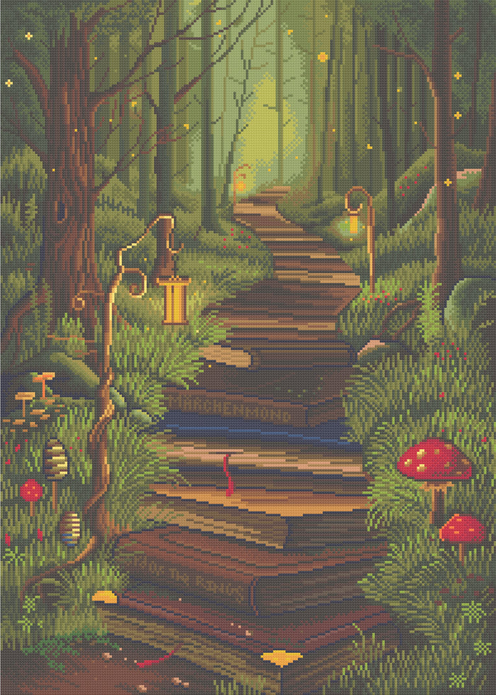 The Reader's Path | Pixel Charted | Ready To Ship
