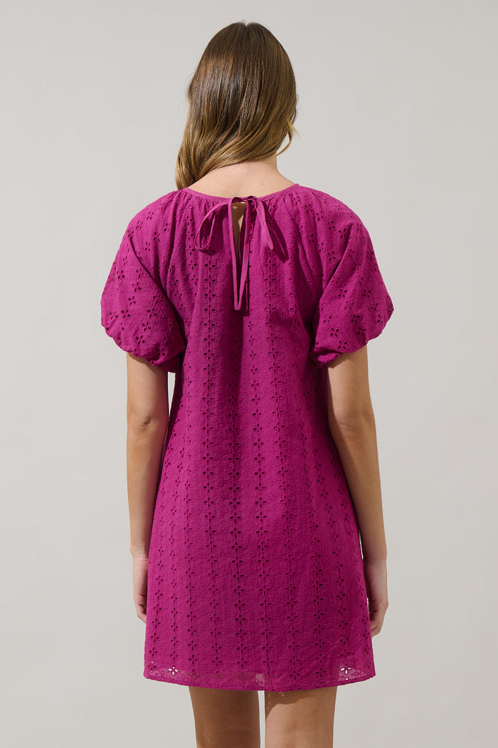 Tove Eyelet Mory Shift Mini Dress