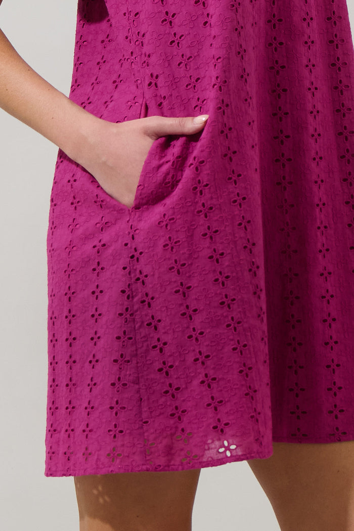 Tove Eyelet Mory Shift Mini Dress