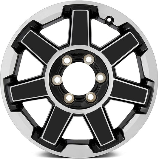 Fits Toyota 4Runner TRD Precut Alloy Wheels Chrome Delete Blackout Vinyl Wrap Kit 2017+ - Bogar Tech Designs