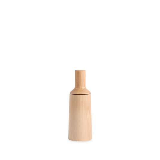 R+D.LAB Trulli wooden spice mill in clear varnish