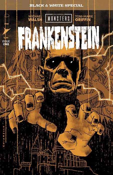 UNIVERSAL MONSTERS FRANKENSTEIN B&W SPECIAL #1 (OF 2) CVR B MARK CHIARELLO VAR FOC September 21, 2026