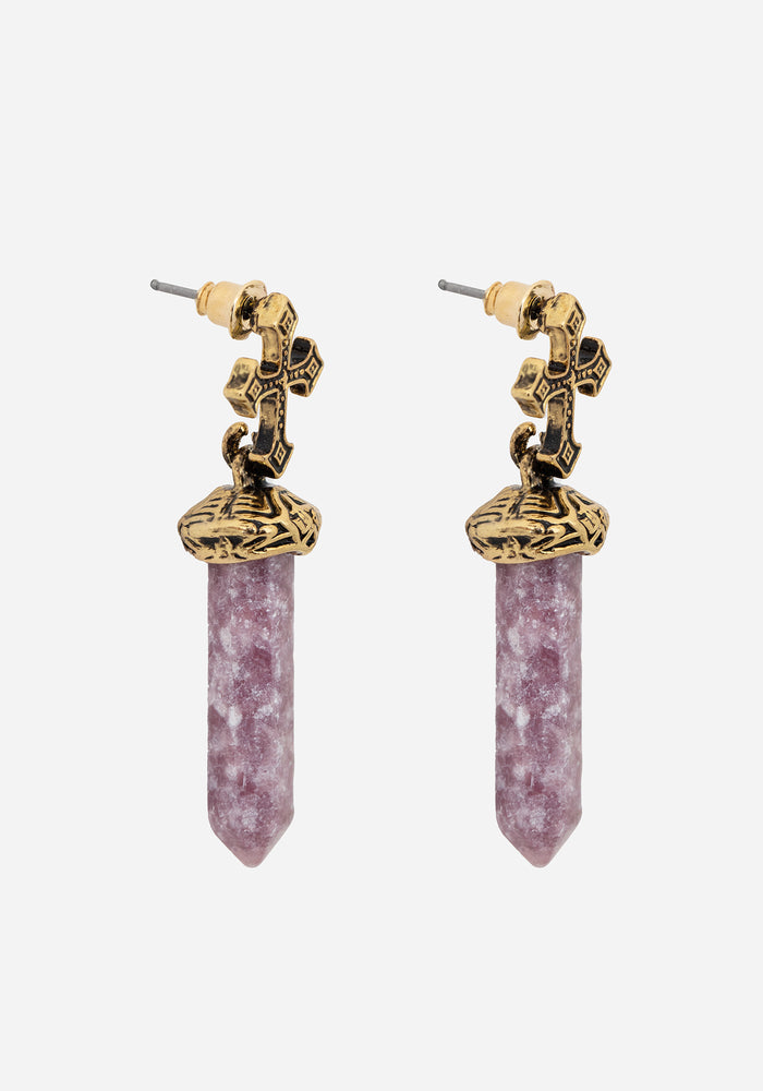 Vallum Cross Shard Earrings