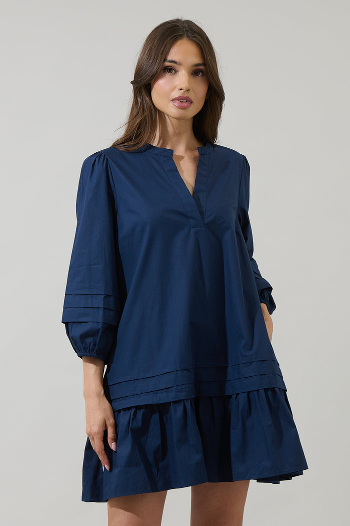Velma Ruffle Shift Dress