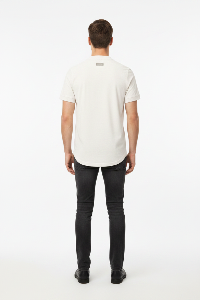WAM DENIM T-Shirt 79664 Velvet Off White - Back View