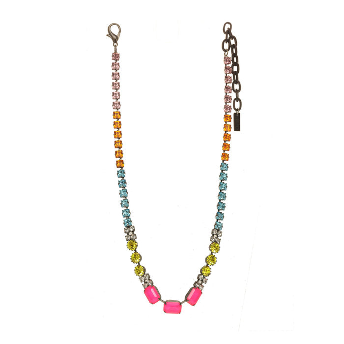 Vika Necklace in Gunmetal