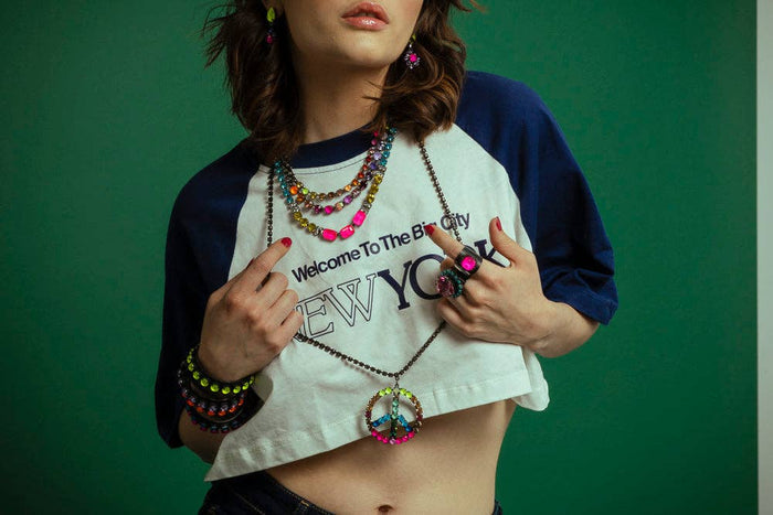 Vika Necklace in Gunmetal