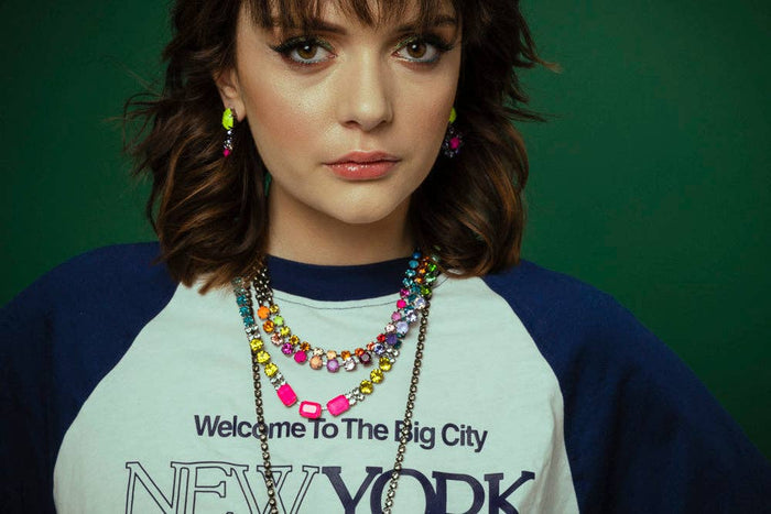 Vika Necklace in Gunmetal