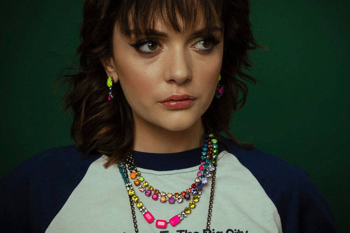 Vika Necklace in Gunmetal